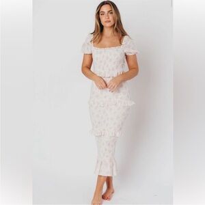 Floral Ruffle Midi Dress